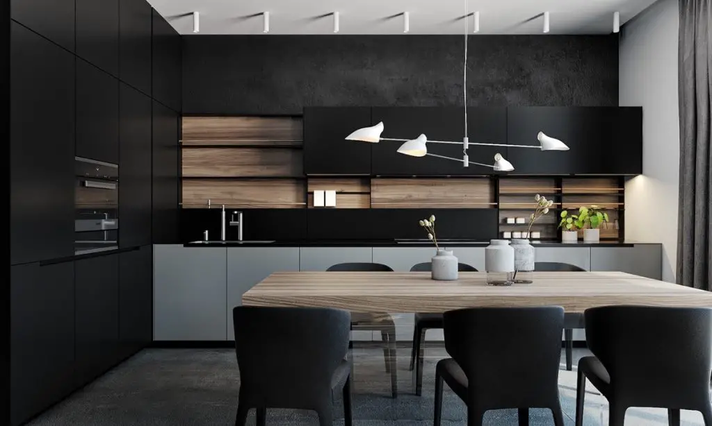 smart black kitchen cabinets