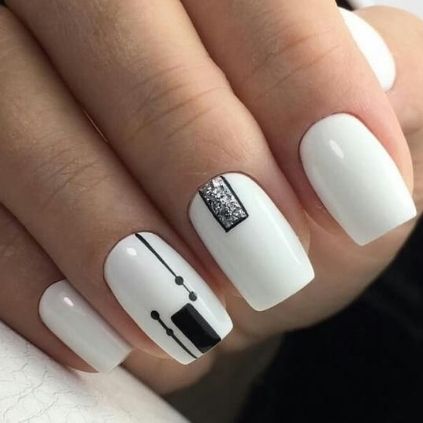 Simple White Nail Designs