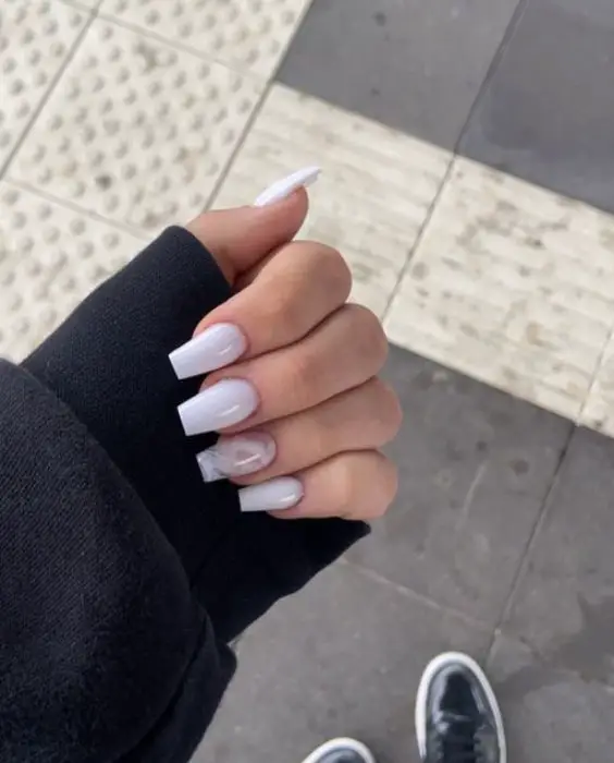 30+ White Nails With Design On Ring Finger Ideas | SplendidWoman.com